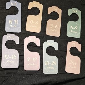 Nwt Baby Closet Dividers Set Double Sided Wood